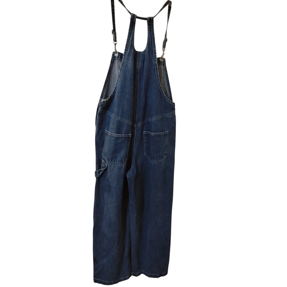 5637)Vtg 90s Disney Girls Winnie the Pooh & Tigger Denim Bib Overall Glitter 8 - Picture 2 of 10